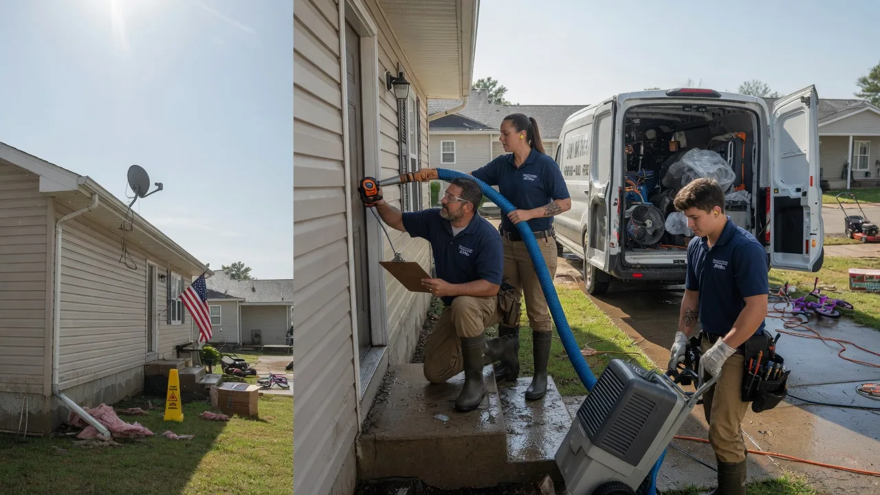 Ceiling Water Damage Restoration in Abbyville, KS near me